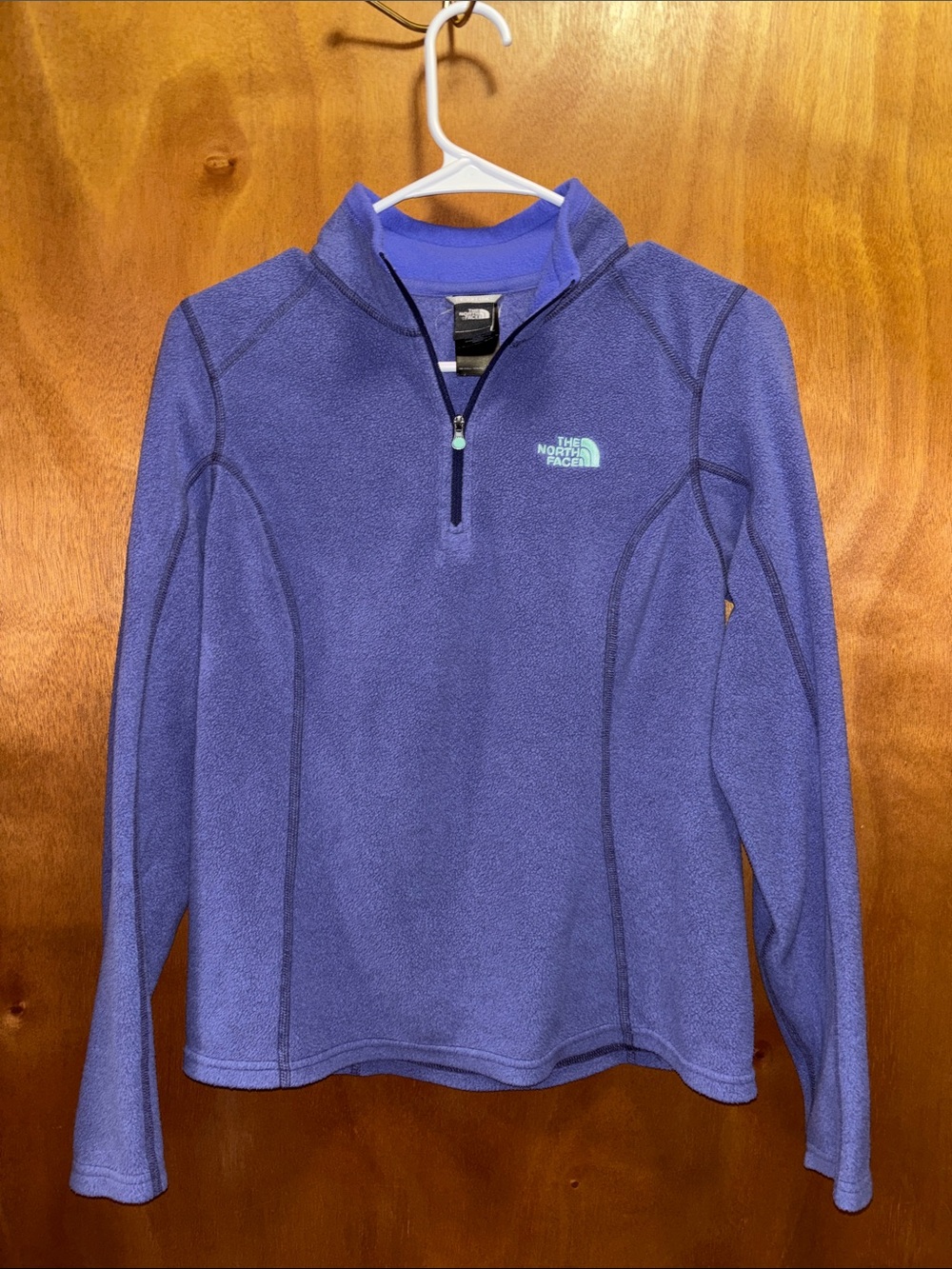 The North Face Purple Quarter-Zip Micro Fleece Pullover
